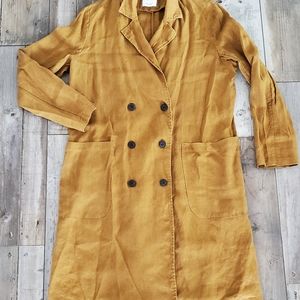Zara linen coat size M